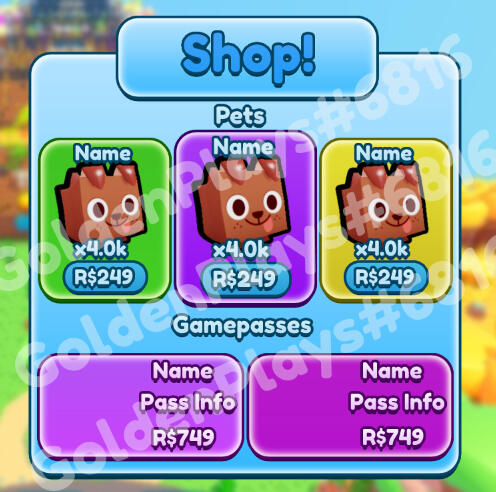 Shop UI