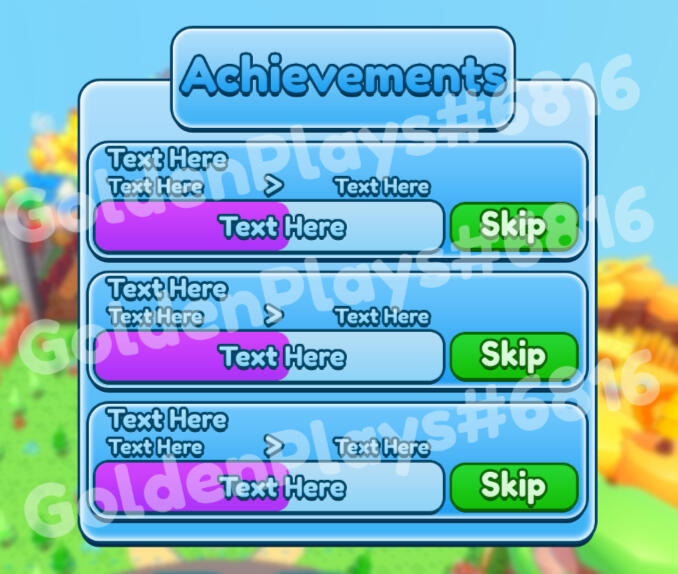 Achievement UI